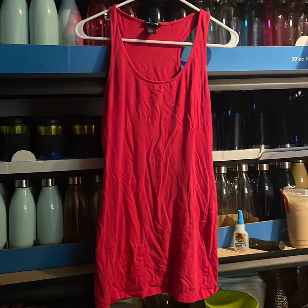 Pink Basic Muscle Tee Medium